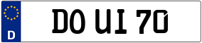 Truck License Plate